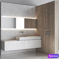 Bathroom Furniture 06 3D Model Vray, Corona