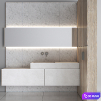 Bathroom Furniture 06 3D Model Vray, Corona