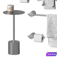 Bathroom accessories Tezza Art 3D Model Vray, Corona