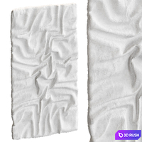 Plaster wall decor 3D Model Vray, Corona
