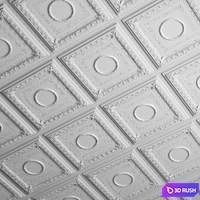 Classic ceiling with Regal Ceiling Tile 3D Model Corona