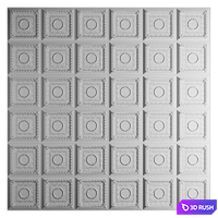 Classic ceiling with Regal Ceiling Tile 3D Model Corona