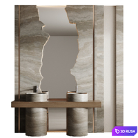Bathroom furniture 7 3D Model Corona
