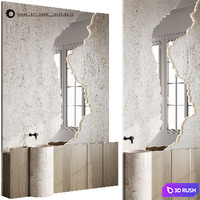 Bathroom furniture-02 3D Model Corona