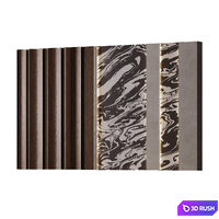 Wall 3D Panel 07 3D Model Corona