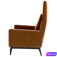 Embassy Bronze Brown Lounge Chair by Paul McCobb 3D Model Corona