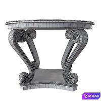 Ralph Lauren Home One Fifth Scroll Hall Table 3D Model Vray