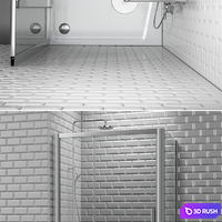 Shower room Ravak | 10 3D Model Vray, Corona