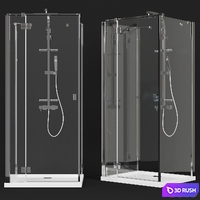 Shower cabin Essenza kdj + s and shower Touareg 2 3D Model Vray, Corona