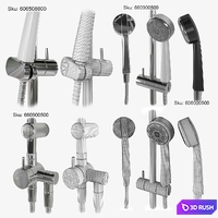 Set of faucets for the bathroom KLUDI ZENTA 3D Model Vray, Corona
