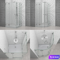 Shower enclosures and doors Radaway | Essenza 3D Model Vray, Corona