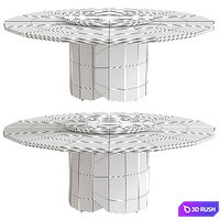Oscar Dining Table Opera Contemporary 3D Model Vray