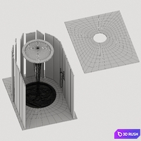Aquamon Shower 3D Model Vray, Corona