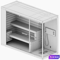 Gruppogeromin / SAUNA + HAMMAM / ethos C 3D Model Vray, Corona
