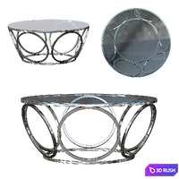 Glass coffee table Halmar VENUS d80 3D Model Vray