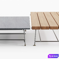 Flexform Any Day Outdoor Table 3D Model Corona