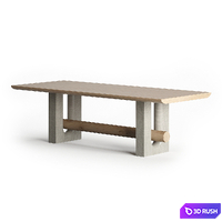 Mirage Table By Philippe Hurel 3D Model Corona