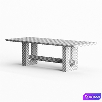 Mirage Table By Philippe Hurel 3D Model Corona