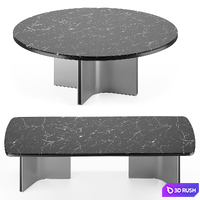 Tables Minotti Marvin 2021 collection 3D Model Vray
