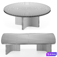 Tables Minotti Marvin 2021 collection 3D Model Vray