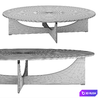 Tables Minotti Lido 2021 collection 3D Model Vray