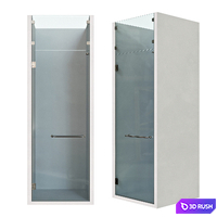 Frameless shower door 3D Model