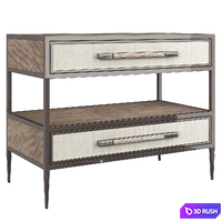 Bedside table Dual Impressions Caracole 3D Model Vray, Corona