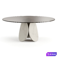 Cattelan Italia Maxim Argile Glass Table 3D Model Vray, Corona