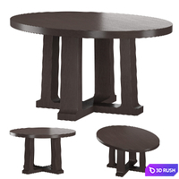 Table Cochin 3D Model Vray, Corona
