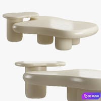 Abstract coffee table Cloud Shaped by homary 3D Model Vray, Corona