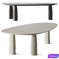 Poliform Monolith Table 3D Model Vray, Corona