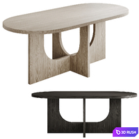 Dining table ARCH by Lulu space 3D Model Vray, Corona