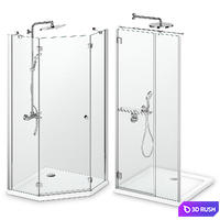 Shower cabins Radaway Carena 3D Model Vray, Corona