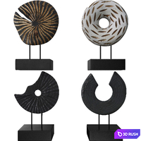 Sculpture Round Abstract 3D Model Vray