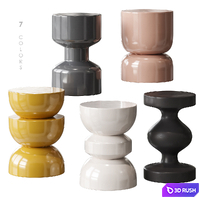 Alices Garden side table La Redoute 3D Model Vray, Corona