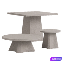 Garden tables LaRedoute (Galerne, Tehuano) 3D Model Vray, Corona