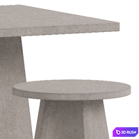 Garden tables LaRedoute (Galerne, Tehuano) 3D Model Vray, Corona
