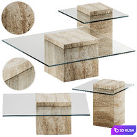 Liang and Eimil Rock Coffee Table Concrete 3D Model Corona
