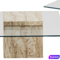 Liang and Eimil Rock Coffee Table Concrete 3D Model Corona