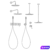 AGAPE shower Plan-a and trays PDX 3D Model Vray, Corona