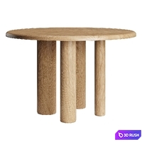 Mailen Round Table by Kave Home 3D Model Corona