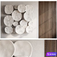 Modern 3D Wall Panel 41 3D Model Vray, Corona