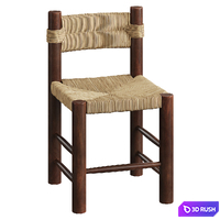 Charlotte Perriand Dordogne Chair 3D Model Vray, Corona