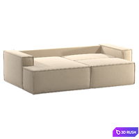 IDYLLIC Low corner sofa 3D Model Vray