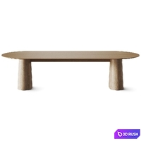 Wewood Anchor Dining Tables 3D Model Vray, Corona