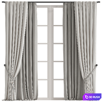 Curtain #281 3D Model Vray, Corona
