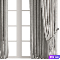 Curtain #281 3D Model Vray, Corona