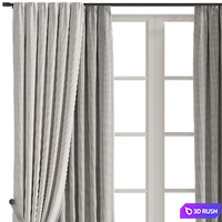 Curtain #281 3D Model Vray, Corona