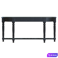 Black Vintage Console Table 3D Model Vray, Corona