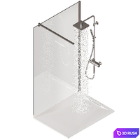 Roca Shower 120x90 3D Model Vray, Corona